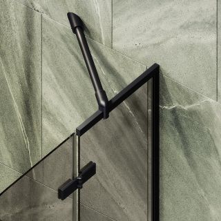 Шторка на ванну MaybahGlass MGV-657-6 69см чёрный